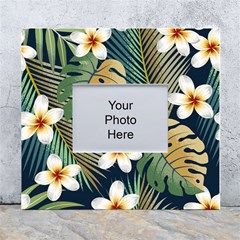 Seamless-pattern-with-tropical-strelitzia-flowers-leaves-exotic-background White Wall Photo Frame 5  X 7  by uniart180623