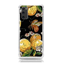 Embroidery-blossoming-lemons-butterfly-seamless-pattern Samsung Galaxy S20 6 2 Inch Tpu Uv Case by uniart180623