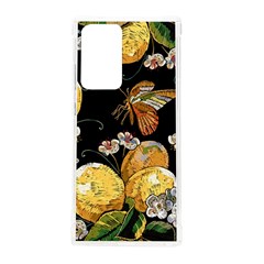 Embroidery-blossoming-lemons-butterfly-seamless-pattern Samsung Galaxy Note 20 Ultra Tpu Uv Case by uniart180623