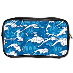 Storm-waves-seamless-pattern-raging-ocean-water-sea-wave-vintage-japanese-storms-print-illustration- Toiletries Bag (one Side) by uniart180623