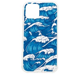 Storm-waves-seamless-pattern-raging-ocean-water-sea-wave-vintage-japanese-storms-print-illustration- Iphone 12 Pro Max Tpu Uv Print Case by uniart180623