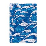 Storm-waves-seamless-pattern-raging-ocean-water-sea-wave-vintage-japanese-storms-print-illustration- A5 Acrylic Clipboard Back