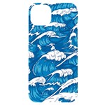 Storm-waves-seamless-pattern-raging-ocean-water-sea-wave-vintage-japanese-storms-print-illustration- iPhone 14 Plus Black UV Print Case Front