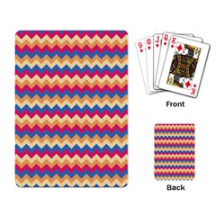 Zigzag-pattern-seamless-zig-zag-background-color Playing Cards Single Design (rectangle)