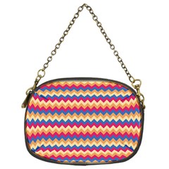 Zigzag-pattern-seamless-zig-zag-background-color Chain Purse (two Sides) by uniart180623