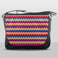 Zigzag-pattern-seamless-zig-zag-background-color Messenger Bag by uniart180623