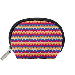 Zigzag-pattern-seamless-zig-zag-background-color Accessory Pouch (small) by uniart180623