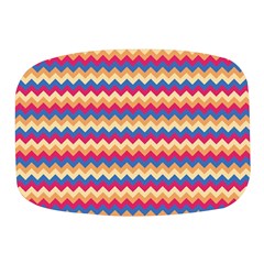 Zigzag-pattern-seamless-zig-zag-background-color Mini Square Pill Box by uniart180623