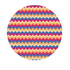 Zigzag-pattern-seamless-zig-zag-background-color Mini Round Pill Box (pack Of 5) by uniart180623