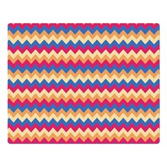 Zigzag-pattern-seamless-zig-zag-background-color Premium Plush Fleece Blanket (large)