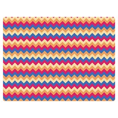 Zigzag-pattern-seamless-zig-zag-background-color Premium Plush Fleece Blanket (extra Small) by uniart180623