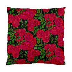 Seamless-pattern-with-colorful-bush-roses Standard Cushion Case (one Side) by uniart180623