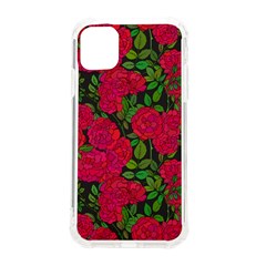 Seamless-pattern-with-colorful-bush-roses Iphone 11 Tpu Uv Print Case by uniart180623