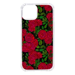 Seamless-pattern-with-colorful-bush-roses Iphone 14 Tpu Uv Print Case by uniart180623