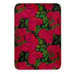 Seamless-pattern-with-colorful-bush-roses Rectangular Glass Fridge Magnet (4 Pack)