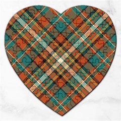 Tartan-scotland-seamless-plaid-pattern-vector-retro-background-fabric-vintage-check-color-square-geo Jigsaw Puzzle (heart) by uniart180623