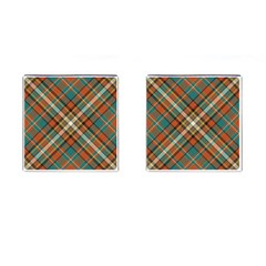 Tartan-scotland-seamless-plaid-pattern-vector-retro-background-fabric-vintage-check-color-square-geo Cufflinks (square) by uniart180623