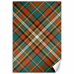 Tartan-scotland-seamless-plaid-pattern-vector-retro-background-fabric-vintage-check-color-square-geo Canvas 12  X 18  by uniart180623