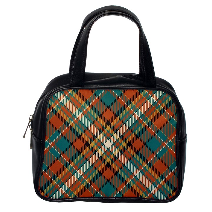 Tartan-scotland-seamless-plaid-pattern-vector-retro-background-fabric-vintage-check-color-square-geo Classic Handbag (One Side)