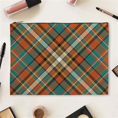 Tartan-scotland-seamless-plaid-pattern-vector-retro-background-fabric-vintage-check-color-square-geo Cosmetic Bag (xl) by uniart180623