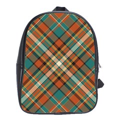 Tartan-scotland-seamless-plaid-pattern-vector-retro-background-fabric-vintage-check-color-square-geo School Bag (large) by uniart180623