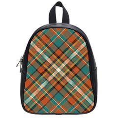 Tartan-scotland-seamless-plaid-pattern-vector-retro-background-fabric-vintage-check-color-square-geo School Bag (small) by uniart180623