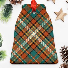 Tartan-scotland-seamless-plaid-pattern-vector-retro-background-fabric-vintage-check-color-square-geo Bell Ornament (two Sides) by uniart180623