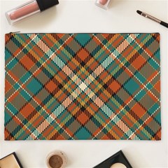 Tartan-scotland-seamless-plaid-pattern-vector-retro-background-fabric-vintage-check-color-square-geo Cosmetic Bag (xxl) by uniart180623