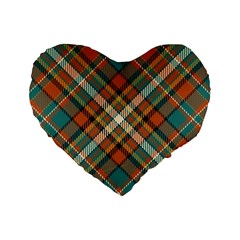 Tartan-scotland-seamless-plaid-pattern-vector-retro-background-fabric-vintage-check-color-square-geo Standard 16  Premium Heart Shape Cushions