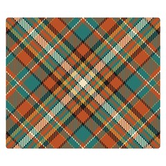 Tartan-scotland-seamless-plaid-pattern-vector-retro-background-fabric-vintage-check-color-square-geo Two Sides Premium Plush Fleece Blanket (small) by uniart180623