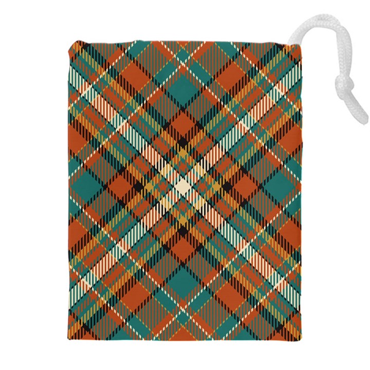 Tartan-scotland-seamless-plaid-pattern-vector-retro-background-fabric-vintage-check-color-square-geo Drawstring Pouch (5XL)