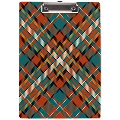 Tartan-scotland-seamless-plaid-pattern-vector-retro-background-fabric-vintage-check-color-square-geo A4 Acrylic Clipboard by uniart180623