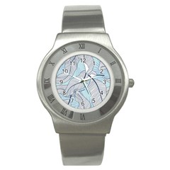 Tropical Flower Seamless Pattern Stainless Steel Watch by uniart180623