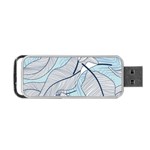 Tropical Flower Seamless Pattern Portable USB Flash (Two Sides) Front