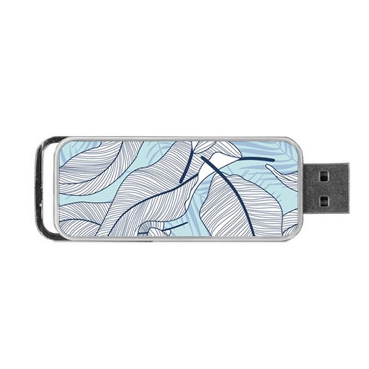 Tropical Flower Seamless Pattern Portable USB Flash (Two Sides)