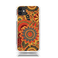 Bright-seamless-pattern-with-paisley-mehndi-elements-hand-drawn-wallpaper-with-floral-traditional Iphone 11 Tpu Uv Print Case by uniart180623