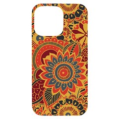 Bright-seamless-pattern-with-paisley-mehndi-elements-hand-drawn-wallpaper-with-floral-traditional Iphone 14 Pro Max Black Uv Print Case