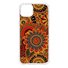 Bright-seamless-pattern-with-paisley-mehndi-elements-hand-drawn-wallpaper-with-floral-traditional Iphone 14 Plus Tpu Uv Print Case