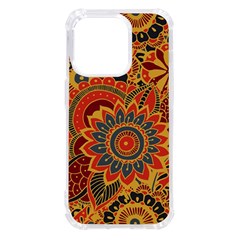 Bright-seamless-pattern-with-paisley-mehndi-elements-hand-drawn-wallpaper-with-floral-traditional Iphone 14 Pro Tpu Uv Print Case