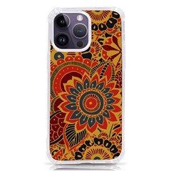 Bright-seamless-pattern-with-paisley-mehndi-elements-hand-drawn-wallpaper-with-floral-traditional Iphone 14 Pro Max Tpu Uv Print Case