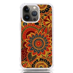 Bright-seamless-pattern-with-paisley-mehndi-elements-hand-drawn-wallpaper-with-floral-traditional Iphone 13 Pro Tpu Uv Print Case by uniart180623