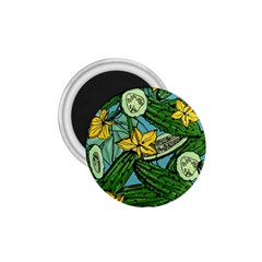 Seamless-pattern-with-cucumber-slice-flower-colorful-hand-drawn-background-with-vegetables-wallpaper 1 75  Magnets by uniart180623