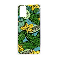 Seamless-pattern-with-cucumber-slice-flower-colorful-hand-drawn-background-with-vegetables-wallpaper Samsung Galaxy S20plus 6 7 Inch Tpu Uv Case by uniart180623