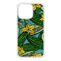 Seamless-pattern-with-cucumber-slice-flower-colorful-hand-drawn-background-with-vegetables-wallpaper Iphone 13 Pro Tpu Uv Print Case