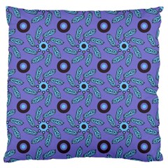 Floral-seamless-pattern Standard Premium Plush Fleece Cushion Case (two Sides) by uniart180623