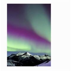 Aurora Stars Sky Mountains Snow Aurora Borealis Large Garden Flag (two Sides) by uniart180623