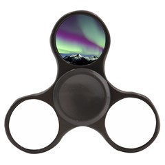 Aurora Stars Sky Mountains Snow Aurora Borealis Finger Spinner by uniart180623