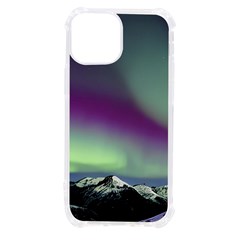 Aurora Stars Sky Mountains Snow Aurora Borealis Iphone 13 Mini Tpu Uv Print Case by uniart180623