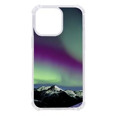 Aurora Stars Sky Mountains Snow Aurora Borealis Iphone 13 Pro Tpu Uv Print Case by uniart180623