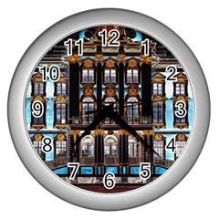 Catherine-s-palace-st-petersburg Wall Clock (silver) by uniart180623